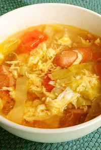 【学校給食】トマトとたまごのスープ