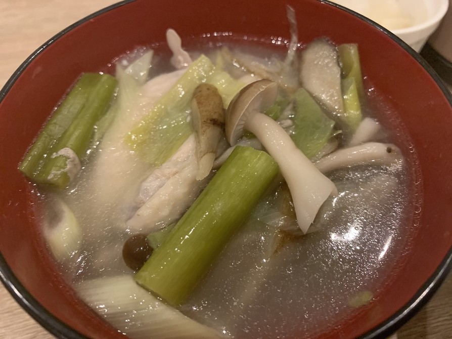 参鶏湯風スープ！(米なし)の画像