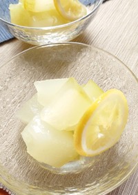 【野菜ソムリエ】冬瓜とレモンの砂糖煮