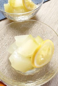 【野菜ソムリエ】冬瓜とレモンの砂糖煮