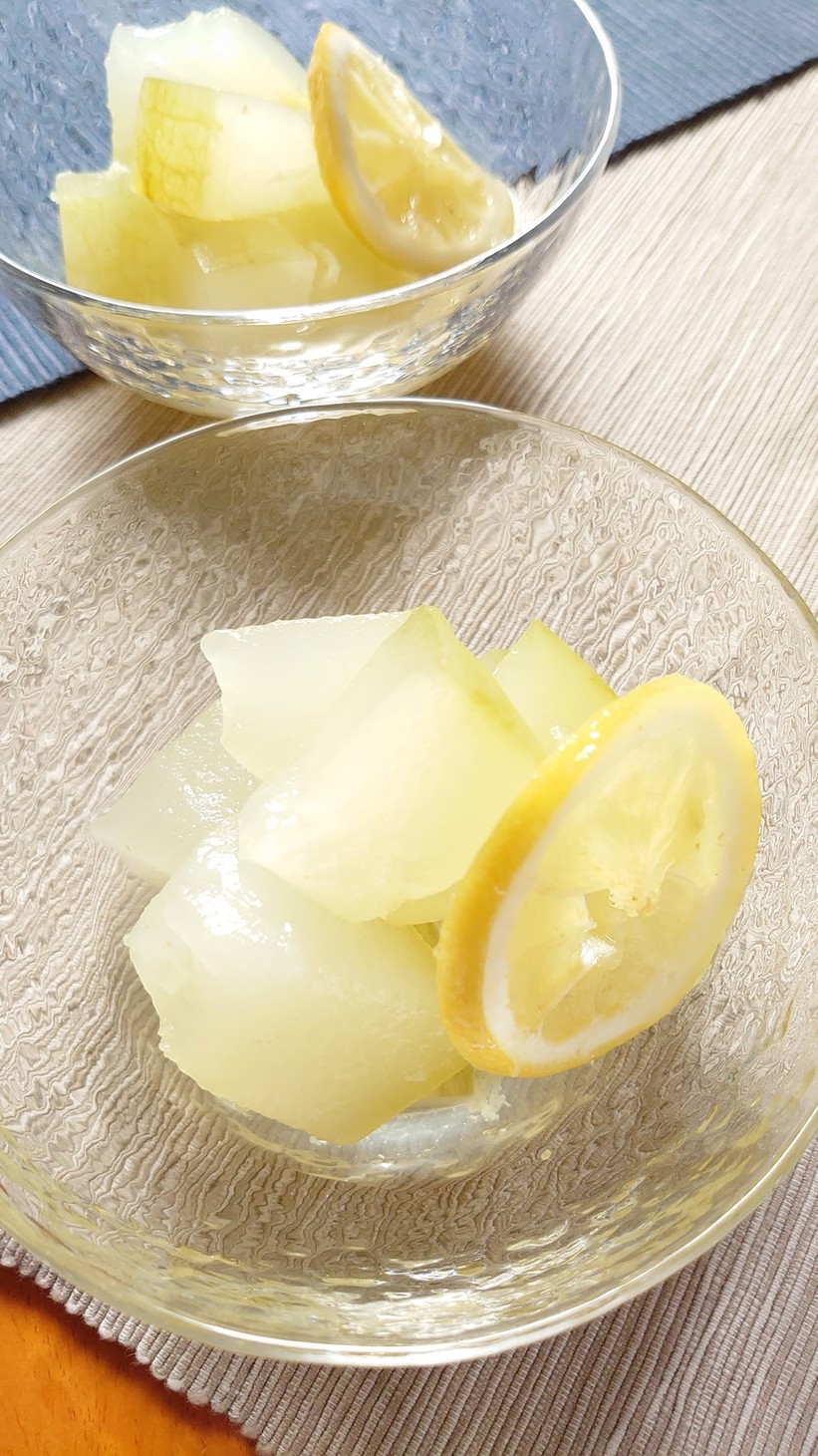 【野菜ソムリエ】冬瓜とレモンの砂糖煮の画像