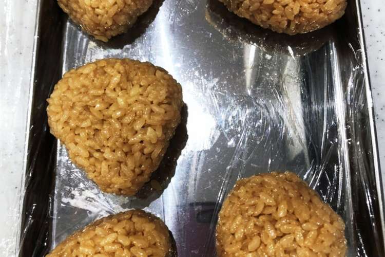 焼きおにぎり 写真は焼く前です レシピ 作り方 By あららあらら クックパッド 簡単おいしいみんなのレシピが349万品