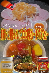 美味ドレの蜂蜜トムヤムゴロゴロ野菜カレー
