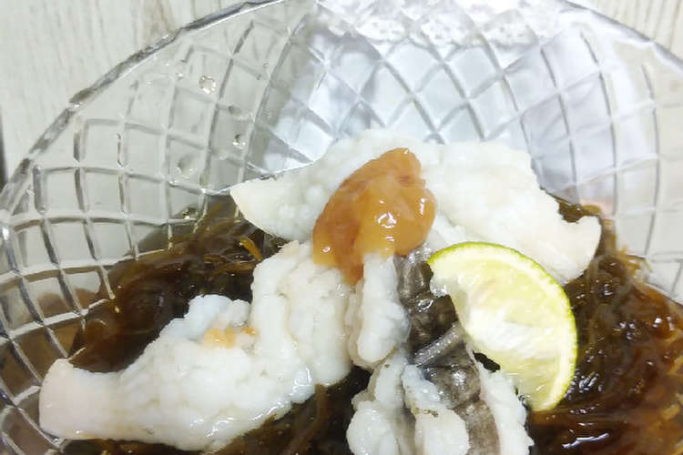 リカちゃん もずく湯引き鱧の酢の物 梅 レシピ 作り方 By ゆち虎 クックパッド 簡単おいしいみんなのレシピが360万品