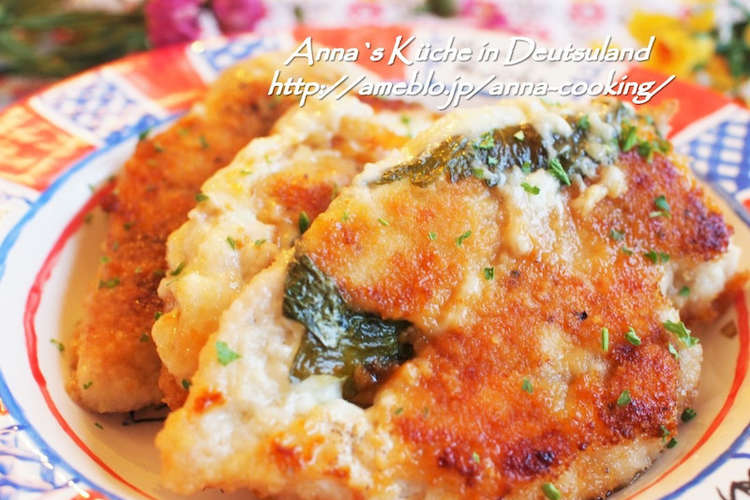 簡単 青じそチーズの鶏むね肉パン粉焼 レシピ 作り方 By アンナｉｎドイツ クックパッド 簡単おいしいみんなのレシピが371万品