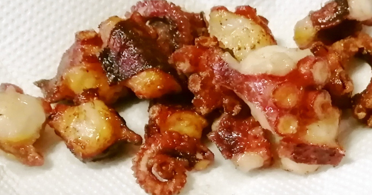 油のハネにくい 美味しいタコのから揚げ レシピ 作り方 By 赤穂あらなみ塩 クックパッド 簡単おいしいみんなのレシピが377万品