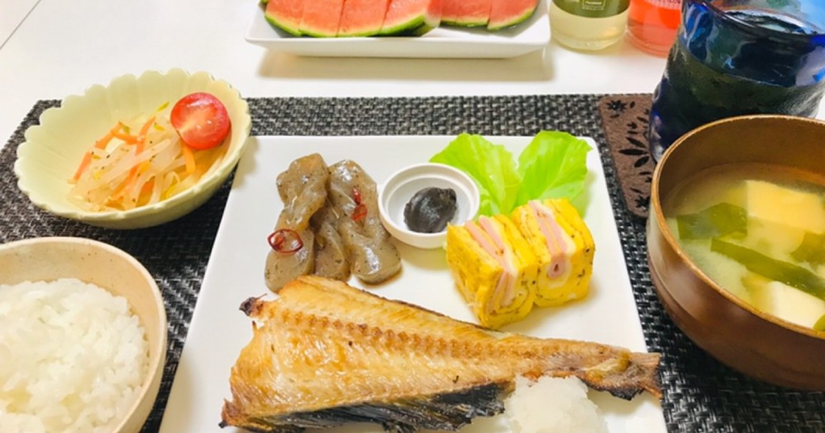 ホッケメインの和食ご飯 焼き魚夕飯献立 レシピ 作り方 By 体裁よく クックパッド 簡単おいしいみんなのレシピが360万品