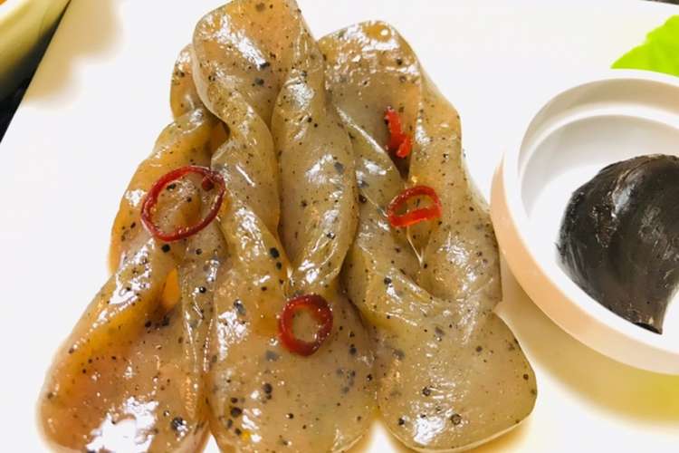 手綱こんにゃくの煮物 ねじり蒟蒻の甘辛煮 レシピ 作り方 By 体裁よく クックパッド