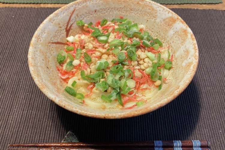 朝ごはんに納豆釜玉うどん レシピ 作り方 By いとokashi クックパッド 簡単おいしいみんなのレシピが357万品