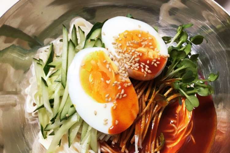 素麺でピリ辛韓国ご飯 ビビン麺 レシピ 作り方 By Nori6819 クックパッド 簡単おいしいみんなのレシピが361万品