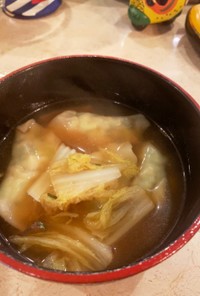 フレンチシェフの海老スープ餃子