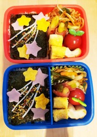 幼稚園のお弁当第62段!!☆七夕☆