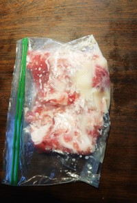 下味冷凍保存❷✿❀豚肉こま肉の塩麹漬け