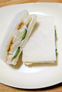 業スーのポテサラで簡単サンドイッチ