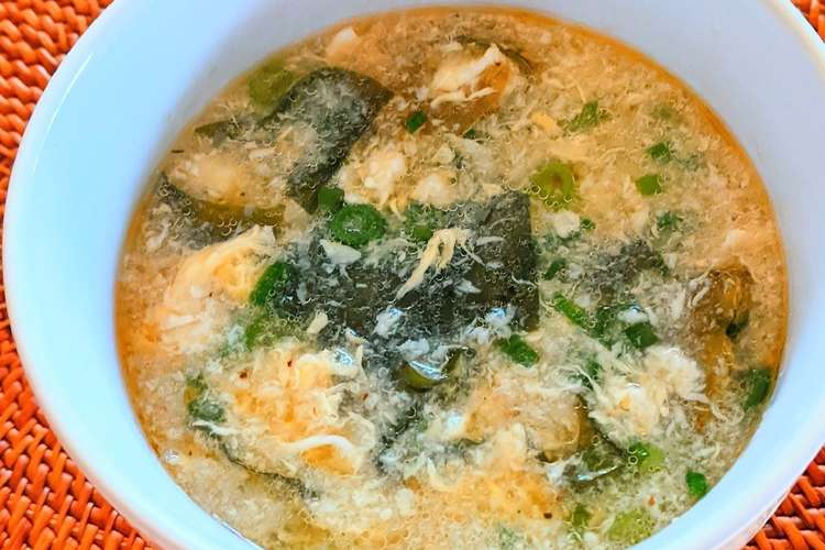 わかめと卵の韓国風スープ レシピ 作り方 By 春菜食堂y クックパッド 簡単おいしいみんなのレシピが353万品