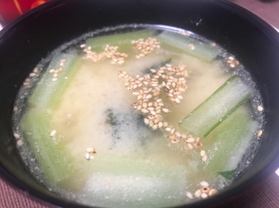 小松菜の白味噌汁♡の画像