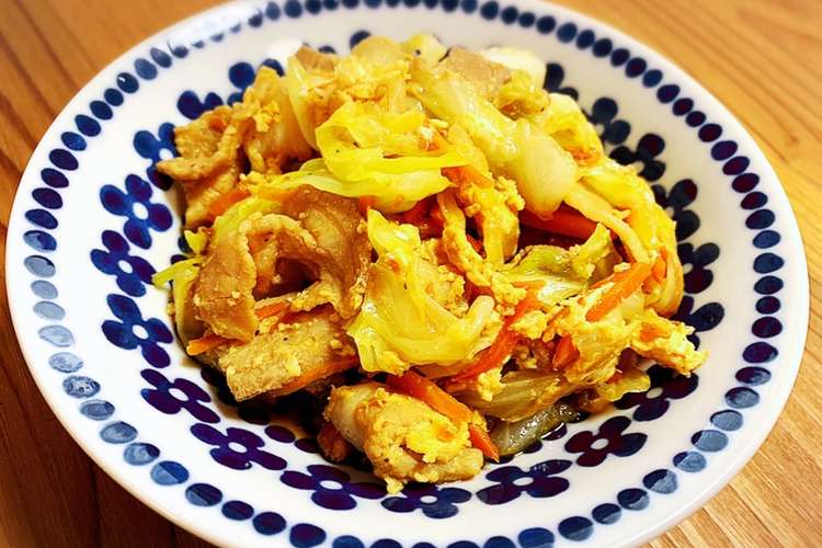 豚肉とキャベツの甘辛卵とじ レシピ 作り方 By Saｰmama クックパッド 簡単おいしいみんなのレシピが354万品