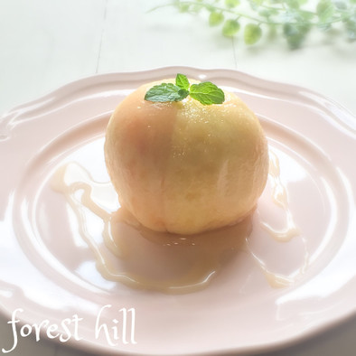 丸ごと桃の韓国発祥デザート♡グリークモモの写真
