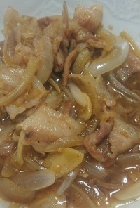 豚肉と玉ねぎのニンニクスタミナ炒め
