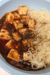 1人分レシピ：低糖質麺&麻婆豆腐