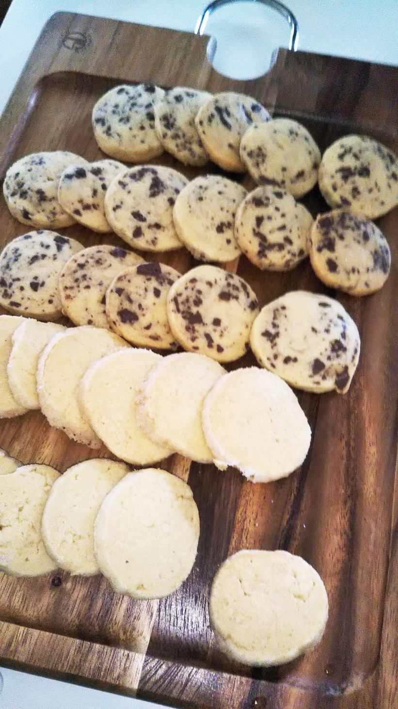 フープロで アイスボックスクッキー2種の画像