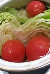 トマトの湯むき～他の野菜と一緒でゴメン