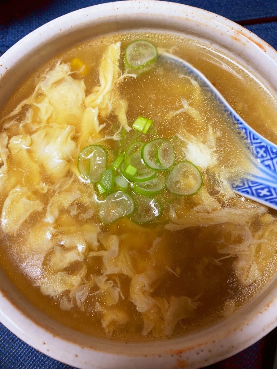 コーンと卵のとろみ中華スープの画像
