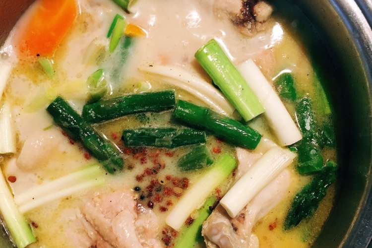 手羽元の豆乳花椒スープ レシピ 作り方 By おはまりダイエット クックパッド 簡単おいしいみんなのレシピが349万品