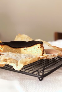 簡単濃厚バスク風チーズケーキ