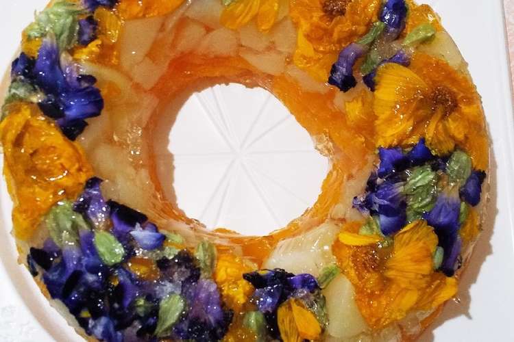 15分で出来るお花とみかんと白桃のゼリー レシピ 作り方 By Tmrsa クックパッド 簡単おいしいみんなのレシピが370万品