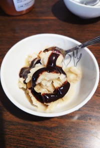 チョコシロップ☆豆乳バナナ蜂蜜ジェラート