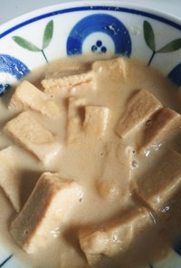高野豆腐の豆乳チーズ煮