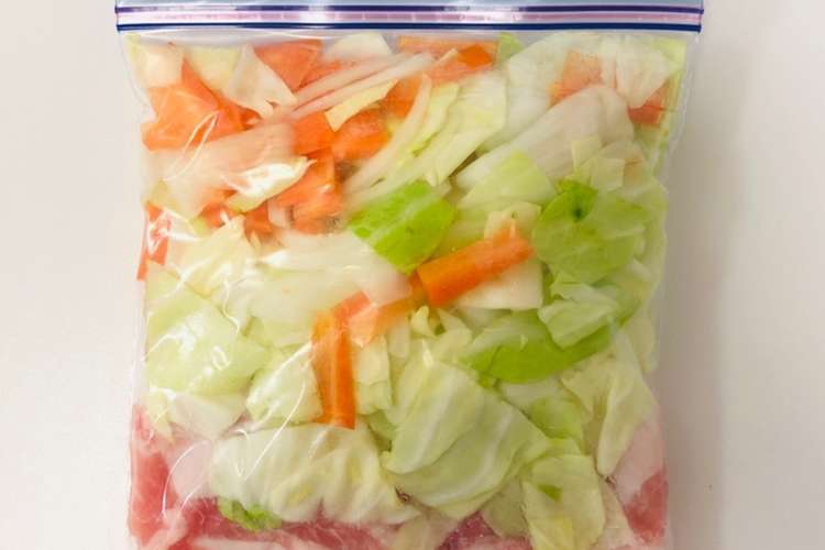 下味冷凍 節約 豚コマ野菜炒め レシピ 作り方 By かけだしの主婦 クックパッド 簡単おいしいみんなのレシピが357万品