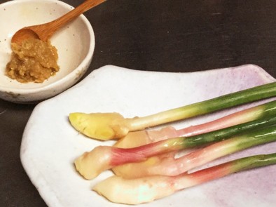 谷中生姜の梅味噌添えの写真