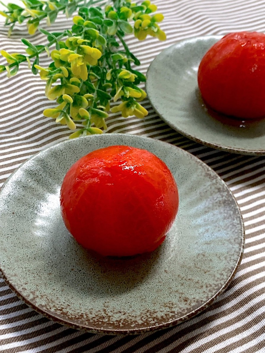 梅酢冷やしトマトの画像