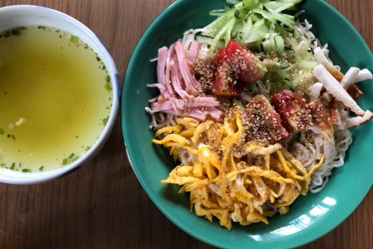 簡単 インスタントラーメンの冷やし中華 レシピ 作り方 By 日曜ヨリハダ クックパッド