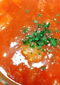 絶品！ヒンヤリ冷製トマトスープ