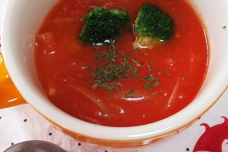 トマトホール缶でベーコンの冷製スープ レシピ 作り方 By ココにゃんママ クックパッド 簡単おいしいみんなのレシピが366万品