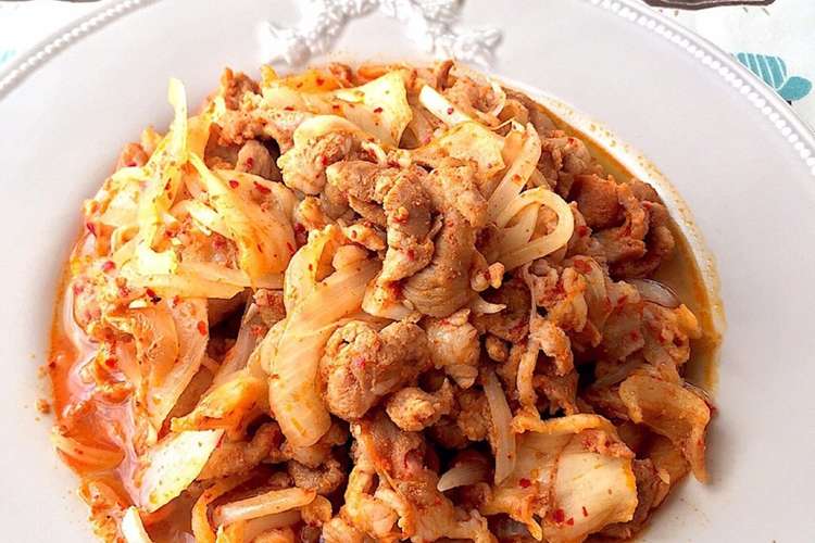 豚キムチ炒め お弁当に 調味料いらず レシピ 作り方 By Lunadrop クックパッド