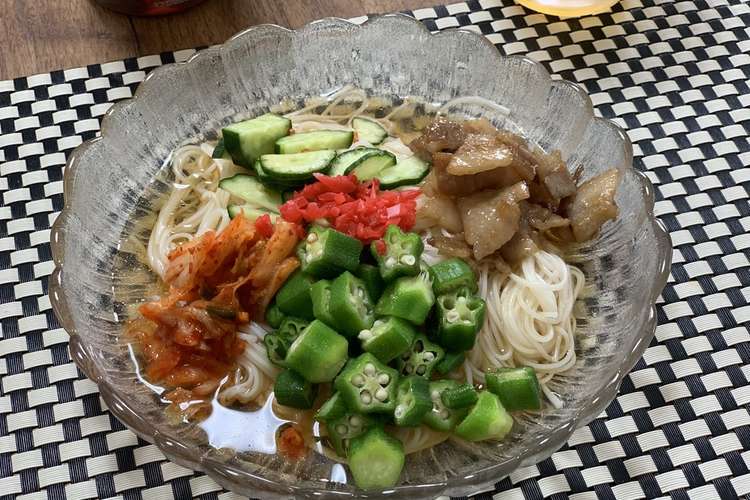 超簡単冷麺風素麺 レシピ 作り方 By ひろと00 クックパッド 簡単おいしいみんなのレシピが354万品