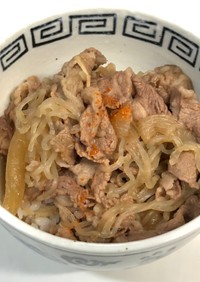 我が家の簡単和風牛丼♪(昆布つゆ使用)