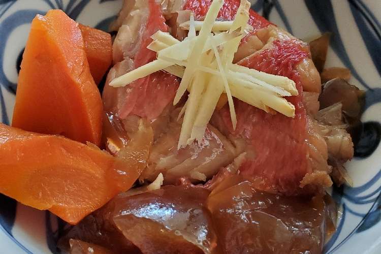 作りおきで冷やして煮こごり金目鯛の煮付け レシピ 作り方 By うみひつじの台所 クックパッド