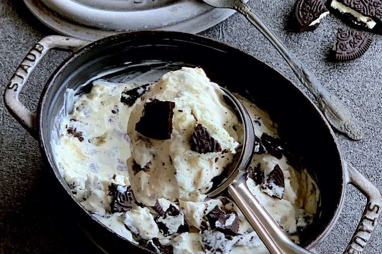 クリームチーズとオレオのアイスクリーム レシピ 作り方 By Akicocoaki クックパッド