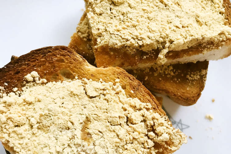 あべかわ餅風 きなこ 練乳バタートースト レシピ 作り方 By Bistromiti クックパッド 簡単おいしいみんなのレシピが365万品