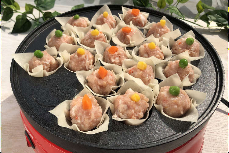 鶏だんごで簡単 包まない焼売 レシピ 作り方 By 伊藤ハム株式会社 クックパッド