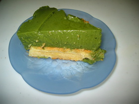 抹茶風ヨーグルトケーキ