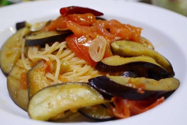 なすとトマトのお手軽パスタ レシピ 作り方 By みさカフェ クックパッド 簡単おいしいみんなのレシピが350万品