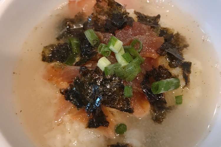 カツオのユッケ風漬けの だし茶漬け レシピ 作り方 By クックまいななパパ クックパッド 簡単おいしいみんなのレシピが364万品