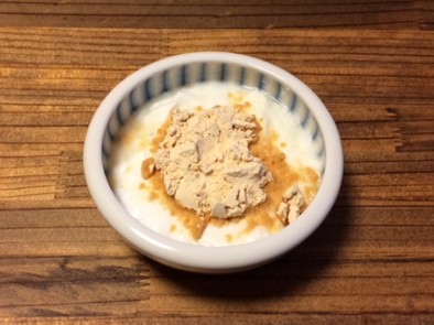 そのまま食べる大豆粉レシピの写真