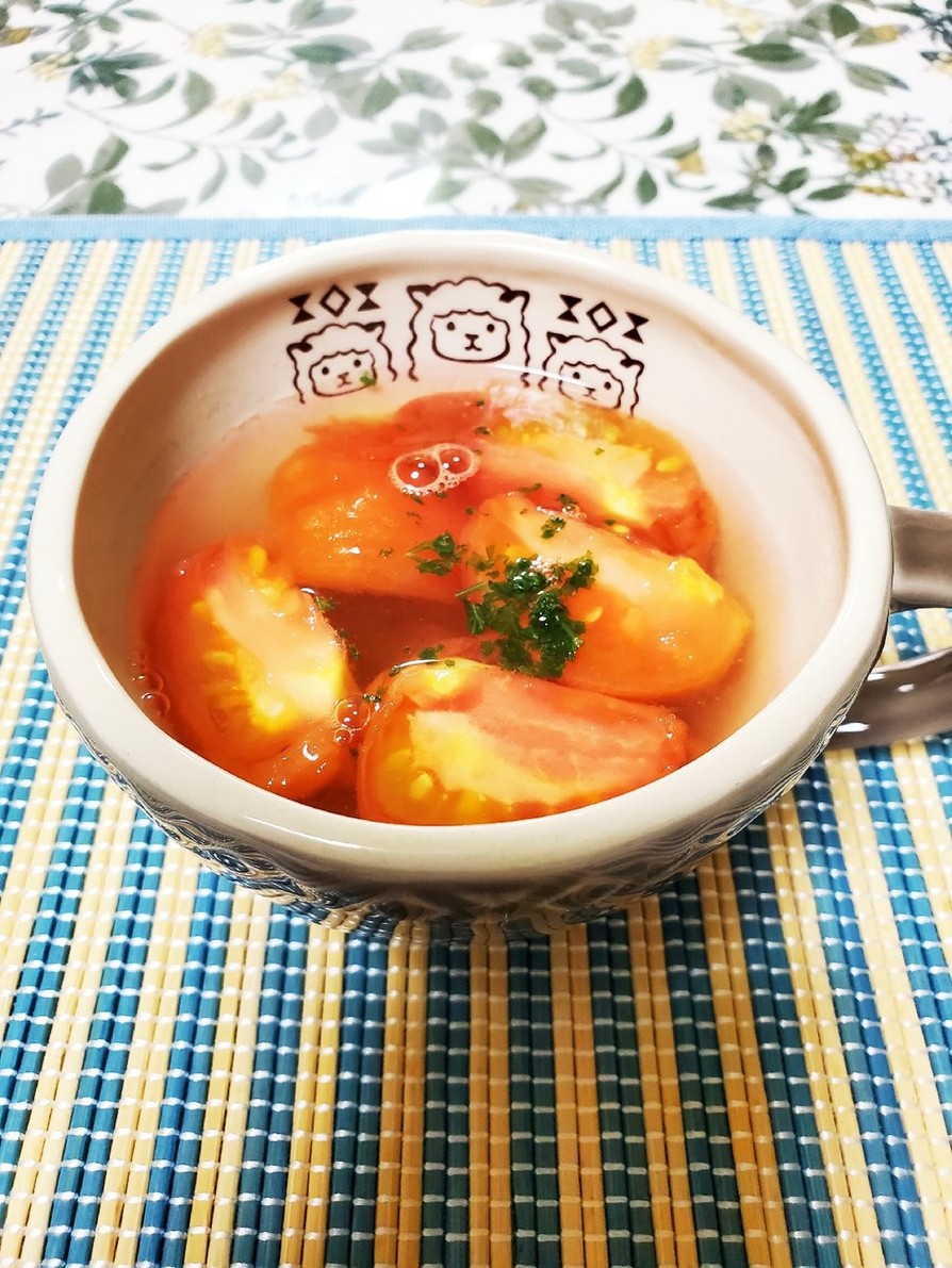 和風トマトスープの画像